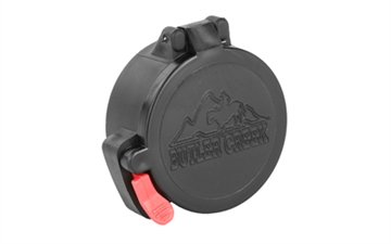 Picture of Butler Creek 20190 Flip-Open Eyepiece Scope Cover 1.73"/43.90mm Size 19 Black Polymer 20190 MO20190