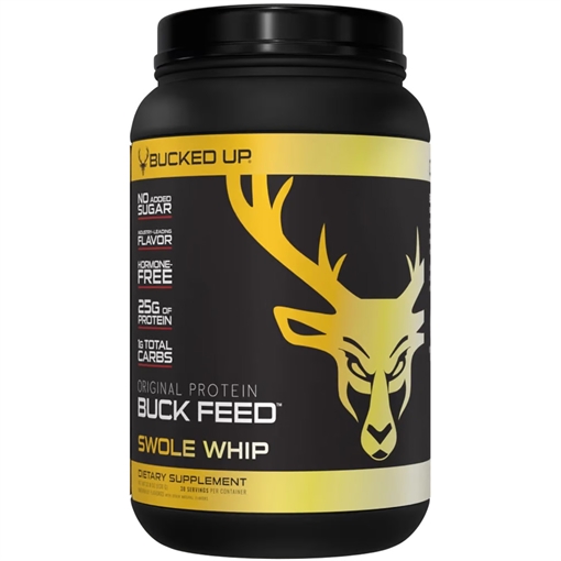 Picture of Bucked Up Bucked Up Buck Feed Protein Swole Whipe 30 Serving Tub 1151105