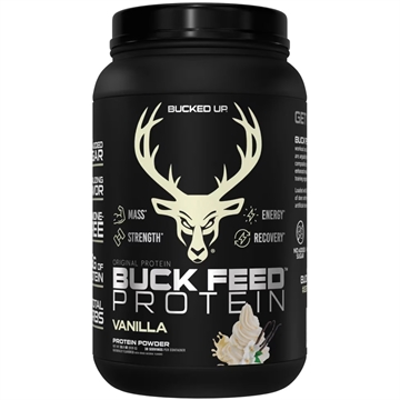 Picture of Bucked Up Bucked Up Buck Feed Protein Vanilla 30 Serving Tub 1151102