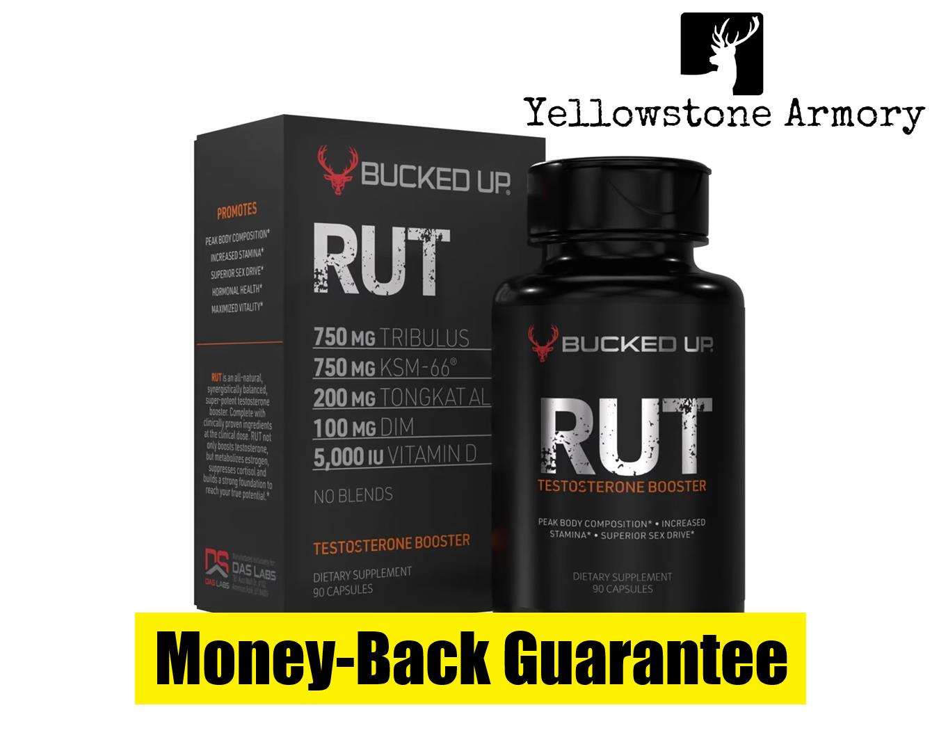 Bucked Rut Bucked Up RUT T Booster 90 Capsules 1101100 - Survival Gear at ...