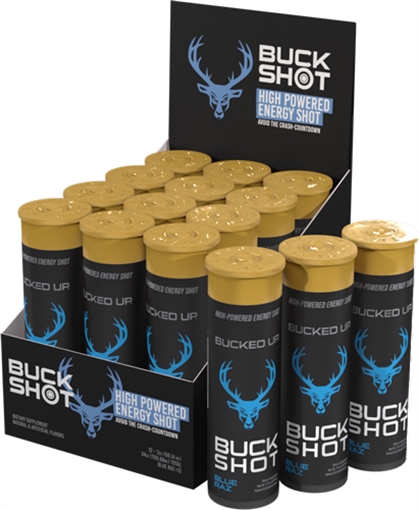 Picture of BUCKED UP 2OZ ENERGY SHOTS BLUE RAZ 2-12 PACKS 3224502