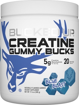 Picture of BUCKED UP CREATINE GUMMIES BLUE BLAST 20 SERVINGS 1022592