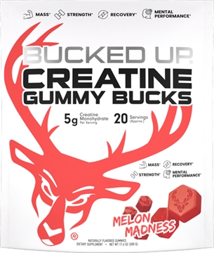 Picture of BUCKED UP CREATINE GUMMIES MELON MADNESS 20 SERVINGS 1022596