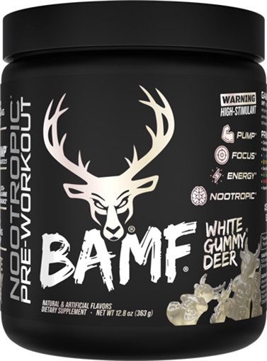 Picture of BUCKED UP PRE-WORKOUT BAMF WHITE GUMMY DEER 30 SERVINGS! 1012157