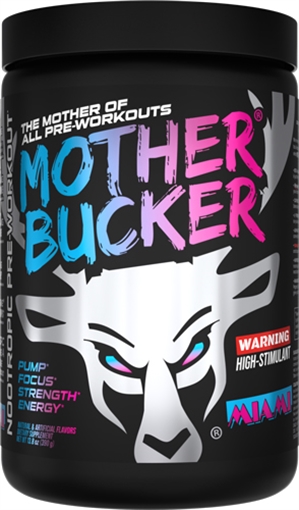 Picture of BUCKED UP PRE-WORKOUT MOTHER BUCKER MIAMI 20 SERVINGS 1028114
