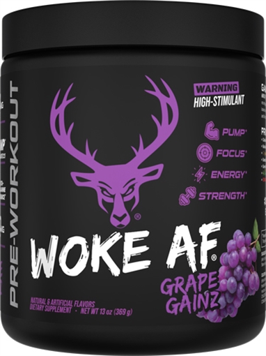 Picture of BUCKED UP PRE-WORKOUT WOKE AF GRAPE GAINZ 30 SERVINGS! 1024104