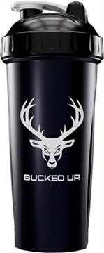 Picture of BUCKED UP SHAKER 28OZ BLACK & WHITE BPA FREE 9000109