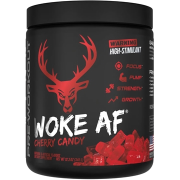 Picture of Bucked Up Bucked Up Woke AF Pre-Workout Cherry Hard Candy 30 Serving Tub 10241058