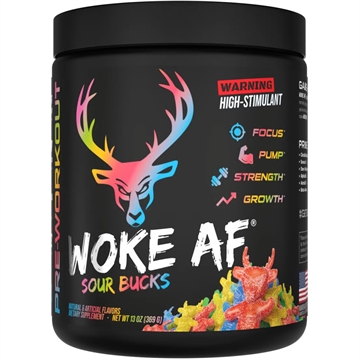 Picture of Bucked Up Bucked Up Woke AF Pre-Workout Sour Bucks 30 Serving Tub 10241059