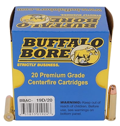 Picture of Buffalo Bore Ammunition Heavy Strictly Business 357Mag 125gr Jacket Hollow Point 20 Per Box/12 Case 19D20