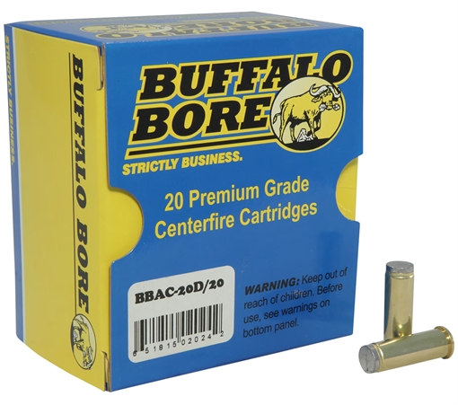 Picture of Buffalo Bore Ammunition Standard Pressure Strictly Business 38Special 150gr Hard Cast Wadcutter 20 Per Box/12 Case 20D20
