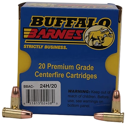 Picture of Buffalo Bore Ammunition Buffalo-Barnes Strictly Business 9mmLuger +P+ 115gr Barnes TAC-XP Lead Free 20 Per Box/12 Case 24H20