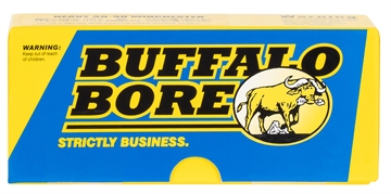 Picture of Buffalo Bore Ammunition Outdoorsman Strictly Business 9mmLuger 147gr Hard Cast Flat Nose 20 Per Box/12 Case 24L20