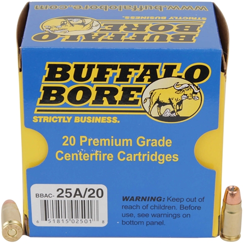 Picture of Buffalo Bore Ammunition Heavy Strictly Business 357Sig 125gr Jacketed Hollow Point 20 Per Box/12 Case 25A20