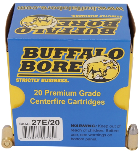 Picture of Buffalo Bore Ammunition Standard Pressure Strictly Business 380ACP 100gr Hard Cast Flat Nose 20 Per Box/12 Case 27E20
