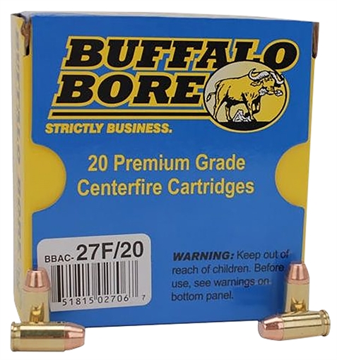 Picture of Buffalo Bore Ammunition Standard Pressure Strictly Business 380ACP 95gr Full Metal Jacket Flat Nose 20 Per Box/12 Case 27F20