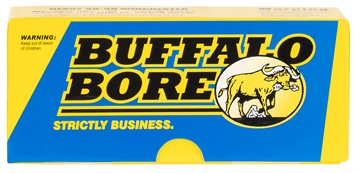 Picture of Buffalo Bore Ammunition Personal Defense Strictly Business 38Super +P 124gr Jacket Hollow Point 20 Per Box/12 Case 33B20