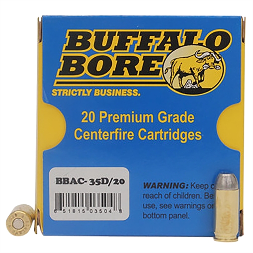 Picture of Buffalo Bore Ammunition Personal Defense Strictly Business 460Rowland 255gr Hard Cast Flat Nose 20 Per Box/12 Case 35D20