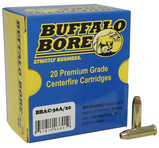 Picture of Buffalo Bore Ammunition Heavy Strictly Business 32H&R Mag +P 100gr Jacket Hollow Point 20 Per Box/12 Case 36A20