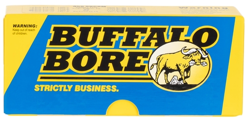 Picture of Buffalo Bore Ammunition Hunting & Sniping Strictly Business 458SOCOM 400gr Semi Jacketed Flat Point 20 Per Box/12 Case 47D20