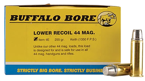 Picture of Buffalo Bore Ammunition Low Recoil Strictly Business 44Rem Mag 255gr Hard Cast 20 Per Box/12 Case 4E20