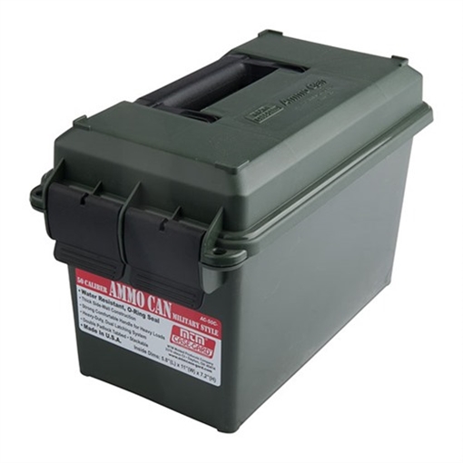 Picture of Mtm Case-Gard AMMO CAN BULK AMMO 50 CALIBER POLYMER GREEN AC50P AC50C-11