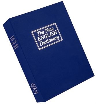 Picture of Bulldog Cases Diversion Pistol Vault Safe, 10.5"x7.75"x2.75," Foam Interior, Blue Finish, Book with Combination Lock BD1180