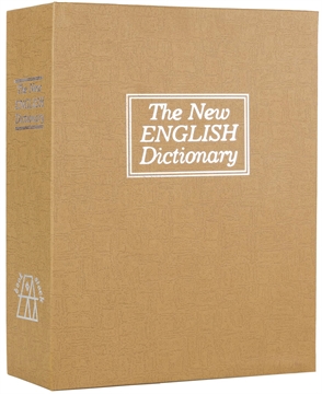 Picture of Bulldog Deluxe Diversion Book Safe Combination Entry Brown Steel Holds 1 Handgun 7.75" L x 10.50" W x 2.50" D BD1182