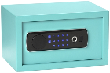 Picture of Bulldog Duo Digital Keypad/Biometric/Key Entry Teal Powder Coated Steel Holds 1 Handgun LED Keypad BD5012
