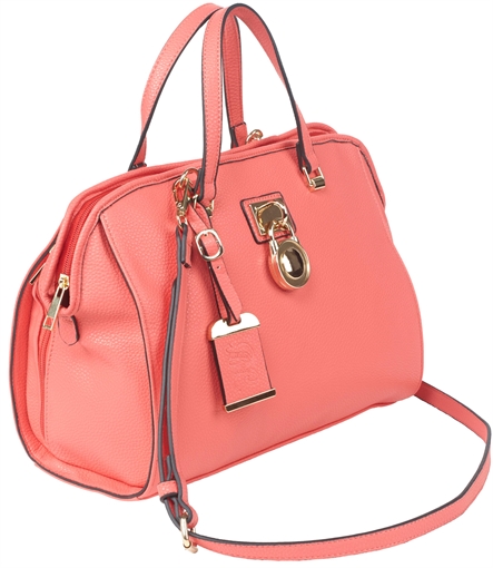 Picture of Bulldog Satchel Purse w/Holster Coral Leather Most Sm Pistols & Revolvers Ambidextrous Hand BDP026