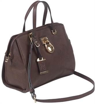 Picture of Bulldog Satchel Style Purse Chocolate Brown Leather Satchel Most Sm Pistols & Revolvers Ambidextrous Hand BDP028