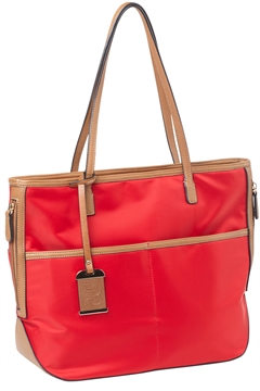 Picture of Bulldog Tote Purse w/Holster Red Nylon Most Sm Pistols & Revolvers Right Hand BDP056