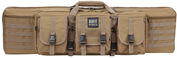 Picture of Bulldog Cases Deluxe Tactical Rifle Case, Fits Single Rifle, Three Front Acc. Pockets, Large Main Front Pocket, Back Pack Straps, 36" Soft Case, Tan BDT35-36T BDT3536T