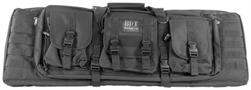Picture of BULLDOG CASE TACTICAL 37" DOUBLE TACTICAL RIFLE CASE BLACK W/ BACK STRAPS (5 PER CASE) BDT6037B