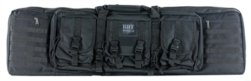 Picture of Bulldog BDT Tactical Double 43" Black Nylon, 3 Accessory Pockets, Deluxe Padded Backstraps, Lockable Zipper, Padded Internal Divider BDT6043B