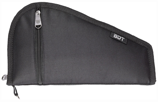 Picture of Bulldog Deluxe Pistol Case With Pocket & Sleeve, Black Water-Resistant Outer Shell, Impact-Resistant Padding, Heat-Resistant Quilted Lining 9"L x 6" H BDT619B