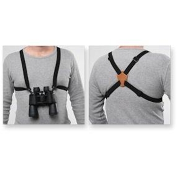 Picture of Bulldog Black Adjustable/Stretching Binocular Harness w/ Leather Back BDBH