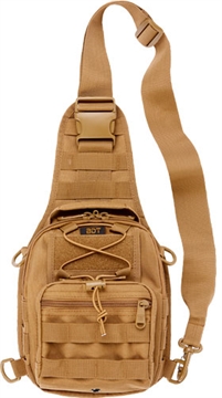 Picture of BULLDOG CASES BDT X-SMALL SLING BAG` W/MOLLE WEBBING TAN BDT407T
