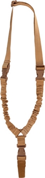 Picture of Bulldog Cases Tactical Sling, Tan, 1", Single Point Bungee Sling, Quick Release Buckle BDT829T