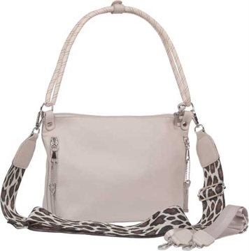 Picture of BULLDOG CONCEALED CARRY PURSE CONV HOBO/CROSSBODY WHITE/ZEB< BDP075