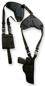 Picture of BULLDOG CASES DELUXE VERT-SHOULDER HOLSTER RH/LH 2-4" BBL BLACK< WSHDV7