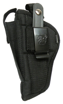 Picture of Bulldog Extreme Handgun Holster with Belt Loop and Clip for Compact Autos with 3-4" Barrels Black Ambi FSN-30 FSN30