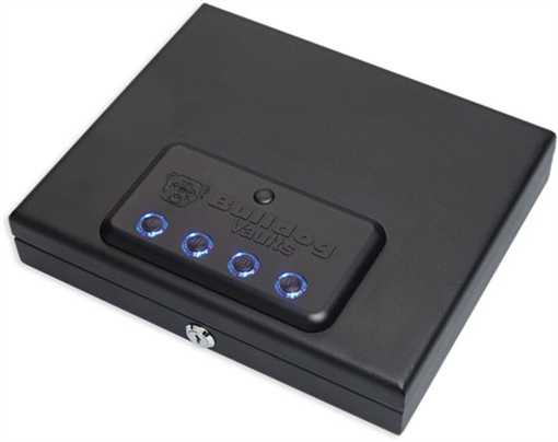 Picture of Bulldog Cases Safe, 11.5"x9.75"x2.5", Black, LED Digital Vault, Magnum Top Load, Security Cable Included BD4055L