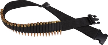 Picture of BULLDOG CASES RIFLE AMMO BELT HOLDS 24 CARTRIDGES ADJUSTABLE BLK WABR