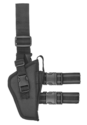 Picture of Bulldog WTAC7R Tactical Leg Holster Black Fits 2-4" Barrel Right Hand WTAC7R WTAC 7R