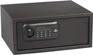 Picture of Bulldog Digital Laptop Vault Standard Keypad/Key Entry Black Powder Coat Steel 17" x 14.50" x 7.70" BD1035