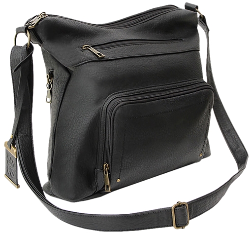 Picture of Bulldog Cases Cross Body Style Purse with Holster, Polyurethane Construction, Black BDP-081