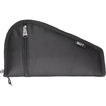 Picture of Bulldog Deluxe Pistol Case With Pocket & Sleeve, Black Water-Resistant Outer Shell, Impact-Resistant Padding, Heat-Resistant Quilted Lining 12"L x 6"H BDT620B