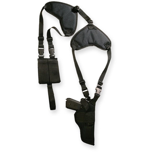 Picture of Bulldog Deluxe Shoulder Holster Vertical for Large Frame Autos with 3.5-5" Barrels Black Ambi WSHDV 8