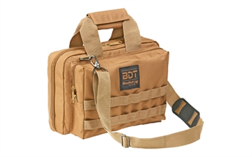 Picture of Bulldog Cases Deluxe 2 Pistol Range Bag w/ Strap & MOLLE, Tan BDT917T